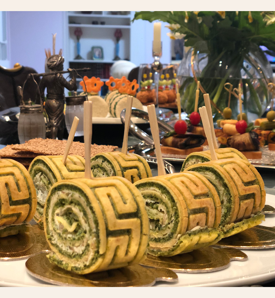 رول کوکو سبزی کلاسیک