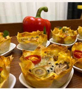 فیلو کاپ مرغ - گوشت